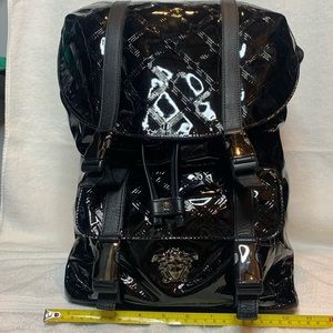 Real VERSACE Oversized Quilted Shiny Backpack